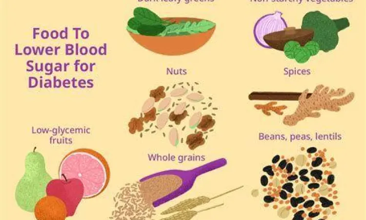 Piring makanan sehat dengan sayuran dan protein untuk menjaga gula darah