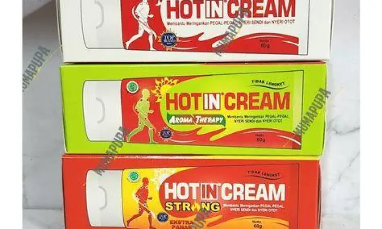 Penggunaan Hot in Cream Cara mengoleskan Hot in Cream pada area yang nyeri