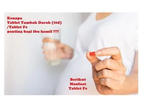 Kesehatan Ibu dan Janin Ibu hamil mengonsumsi suplemen besi