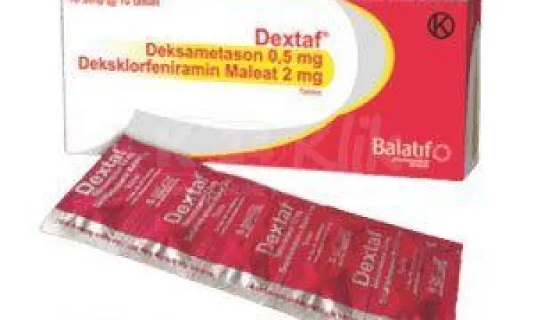 Struktur kimia Dexamethasone dan Dexchlorpheniramine