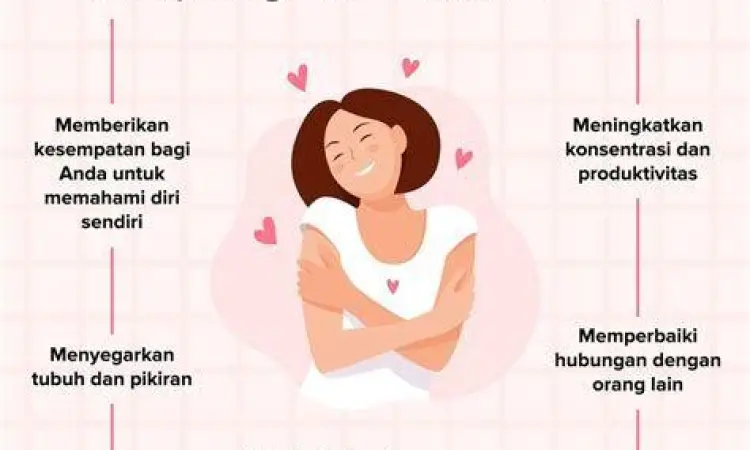 Ilustrasi ketenangan pikiran saat me time