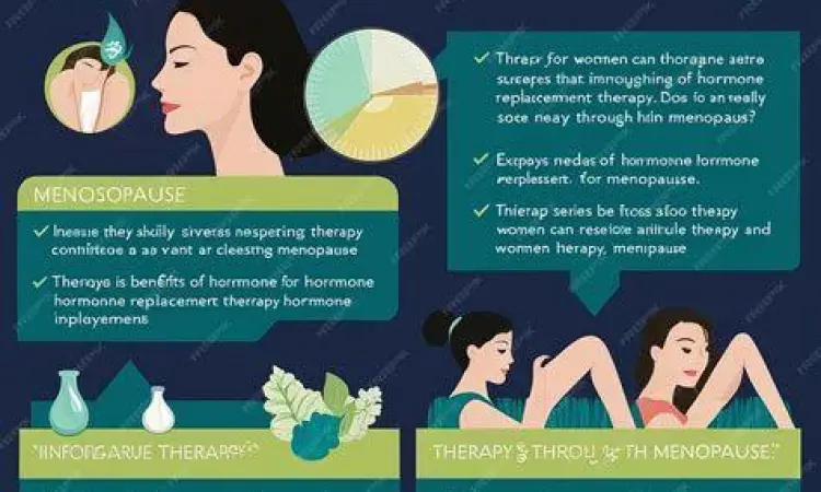 Ilustrasi terapi hormon pada wanita