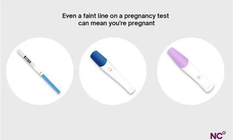 Contoh garis samar pada test pack kehamilan