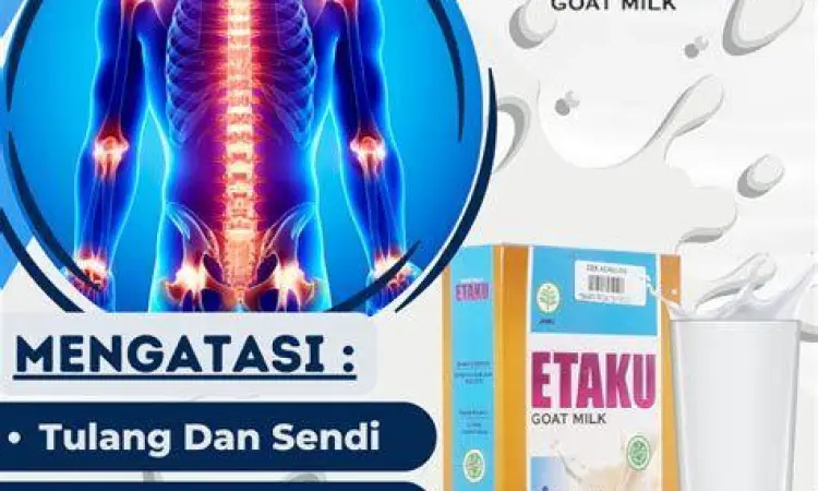 Ilustrasi tulang yang kuat berkat kalsium dari susu