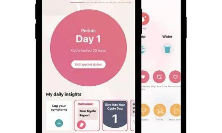 Pelacak Haid Digital Aplikasi pelacak menstruasi di ponsel