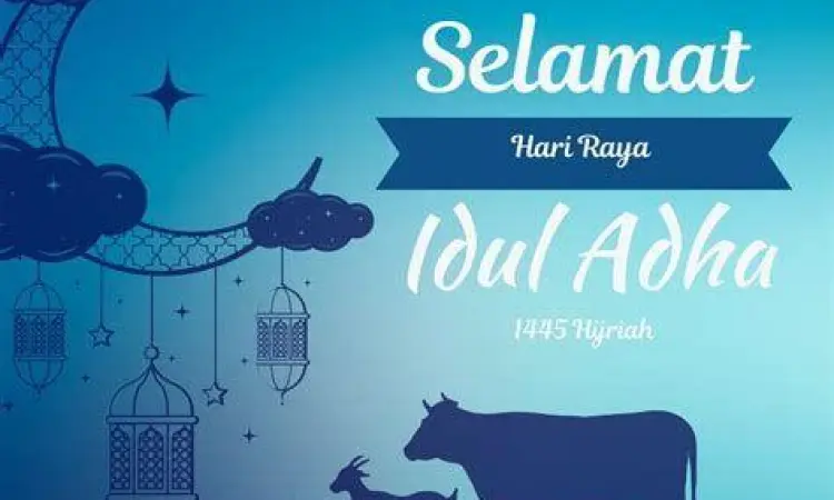 Ucapan Idul Adha Estetik Desain grafis ucapan Idul Adha yang estetik dan religius