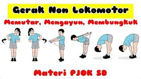 Latihan Non Lokomotor Seseorang melakukan peregangan tangan di tempat