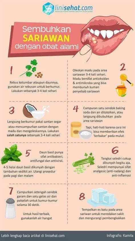 Obat Sariawan Alami Bahan alami untuk meredakan sariawan di lidah