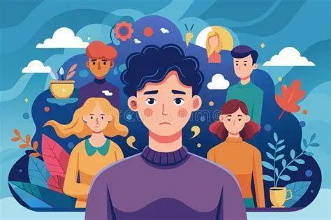 Dampak Psikologis People Pleasing Ilustrasi kecemasan sosial dan perilaku people pleasing