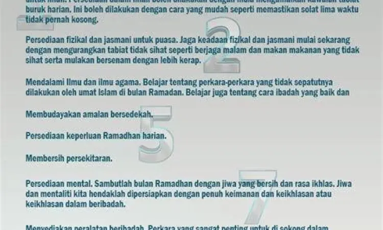 Persiapan Ramadhan Umat Islam bersiap menyambut Ramadhan dengan membersihkan masjid