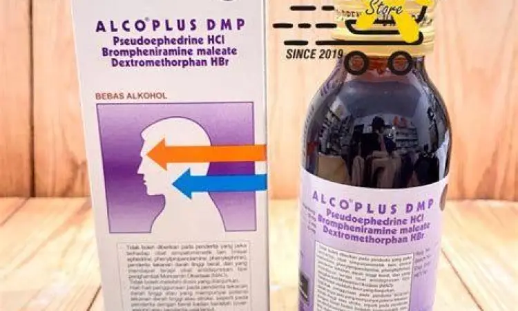 Alco Plus DMP Syrup Kemasan obat Alco Plus DMP sirup