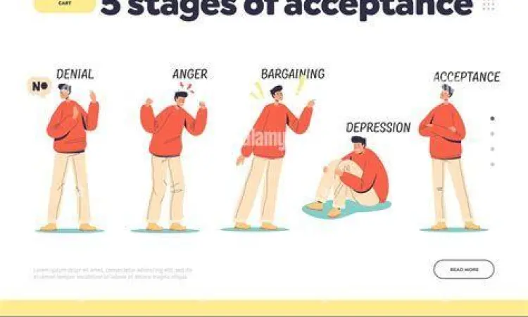 Ilustrasi seseorang sedang menutupi kenyataan sebagai bentuk denial