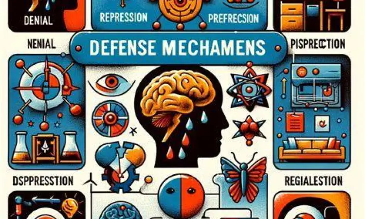 Diagram otak manusia merespon stres dan mekanisme pertahanan diri