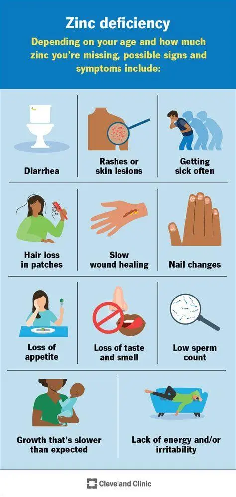 Tanda Defisiensi Zink Gejala kekurangan zink pada manusia