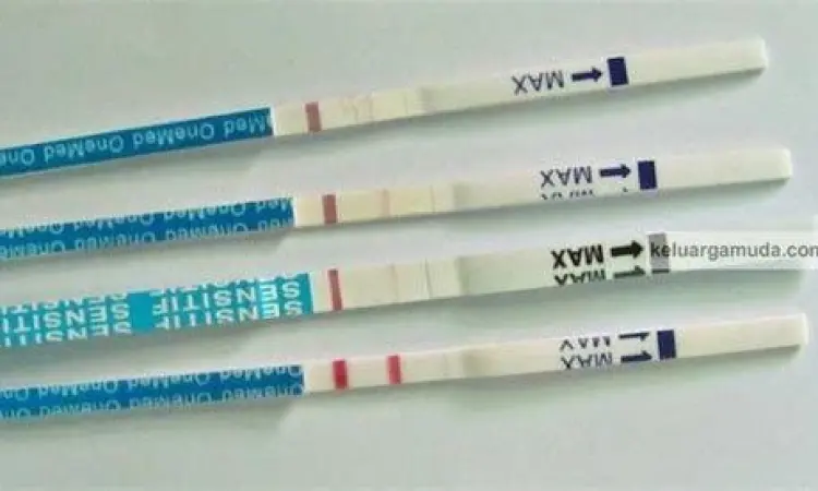 Gambar hasil tespek garis dua positif