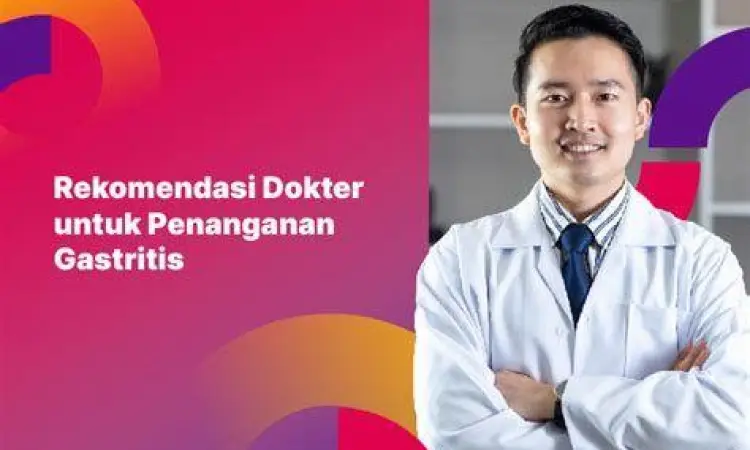 Pasien sedang berkonsultasi dengan dokter mengenai sakit perut