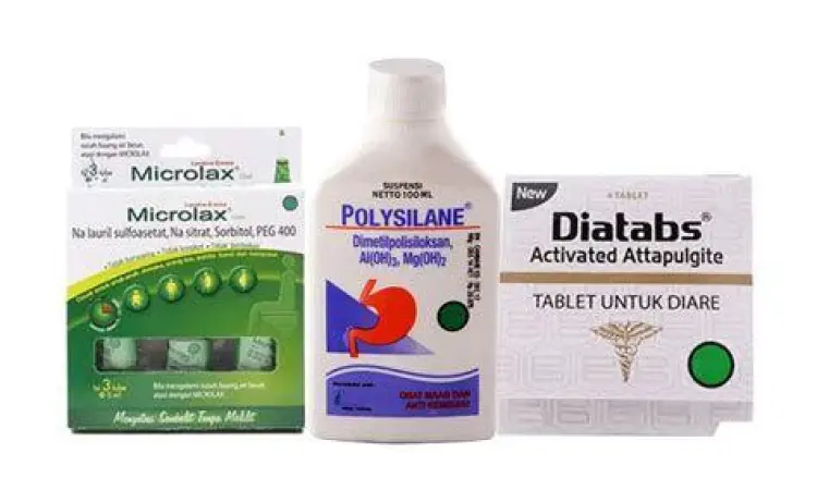 Berbagai jenis obat sakit perut di apotek