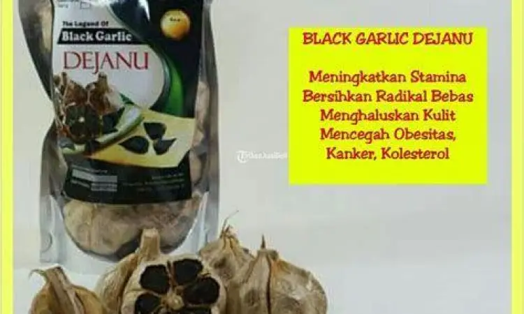Ilustrasi kesehatan jantung dan black garlic