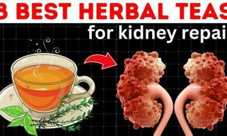 Secangkir teh herbal dari daun pecah beling