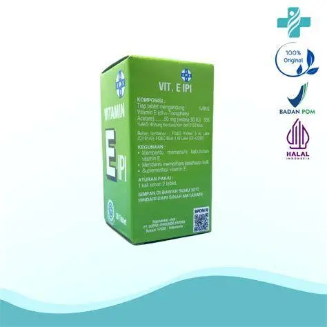 Produk IPI Vitamin E Kemasan IPI Vitamin E 50 mg