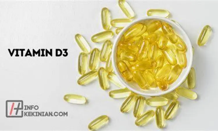 Infografis manfaat vitamin D3 bagi kesehatan tubuh