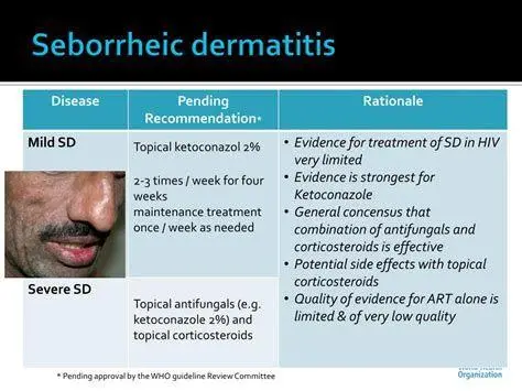 Dermatitis Seboroik pada HIV dermatitis seboroik parah pada wajah pasien HIV