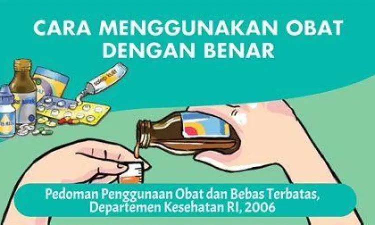 Seseorang meminum obat lambung sebelum makan
