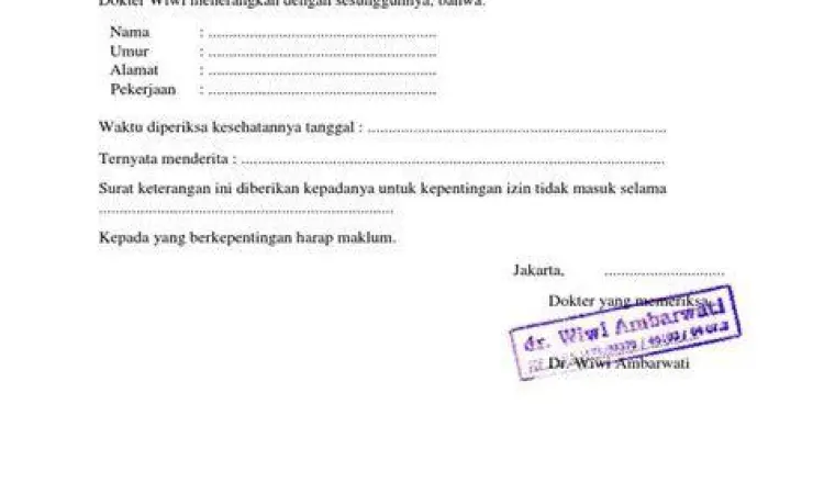 Stempel resmi fasilitas kesehatan