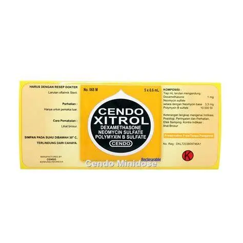 Cendo Xitrol Minidose Detail produk Cendo Xitrol Minidose