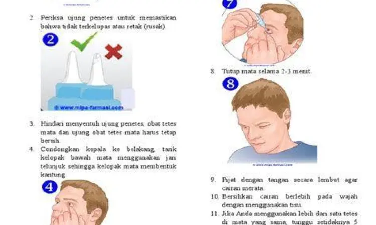 Cara benar meneteskan obat mata minidose