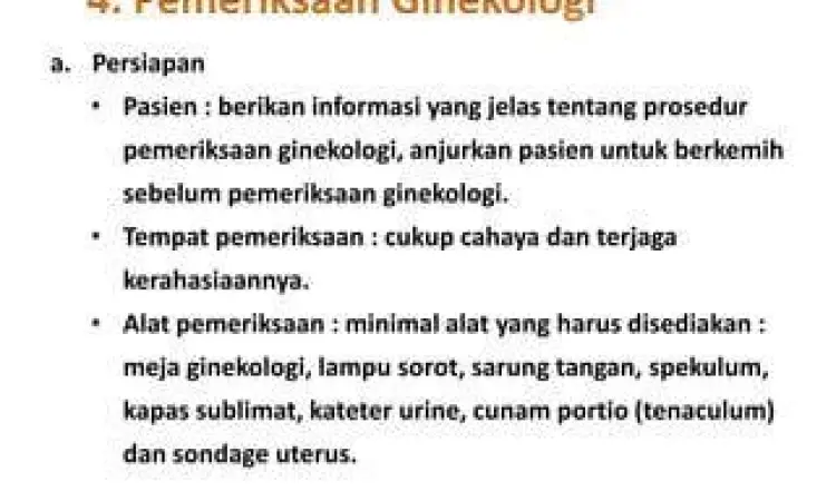 Konsultasi Persiapan Pap Smear Pasien berkonsultasi dengan ginekolog mengenai persiapan pap smear