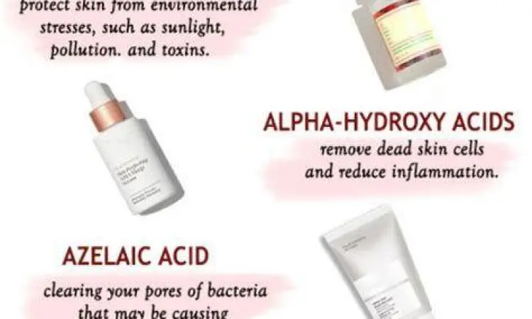 Produk skincare dengan kandungan asam salisilat dan benzoil peroksida