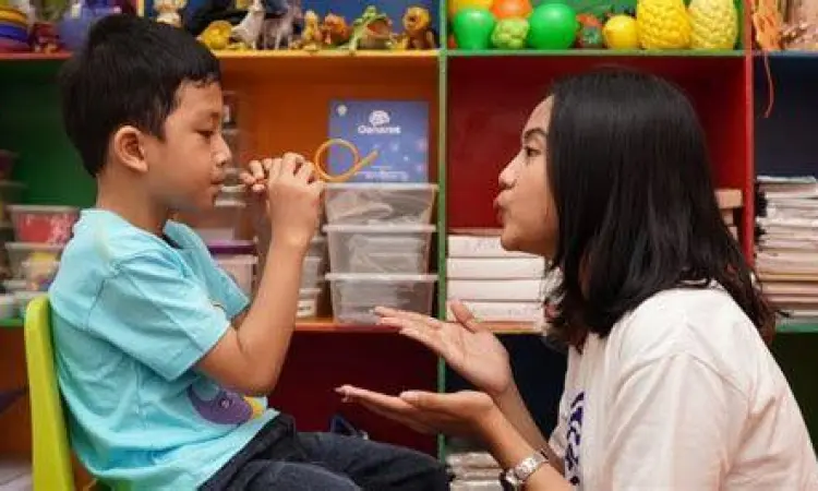 Suasana terapi wicara pada anak balita