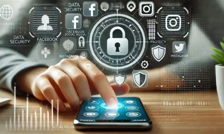 Visualisasi perlindungan privasi dan keamanan data digital