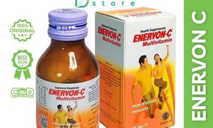 Varian Enervon C Multivitamin Produk Enervon C Multivitamin dalam kemasan botol dan strip