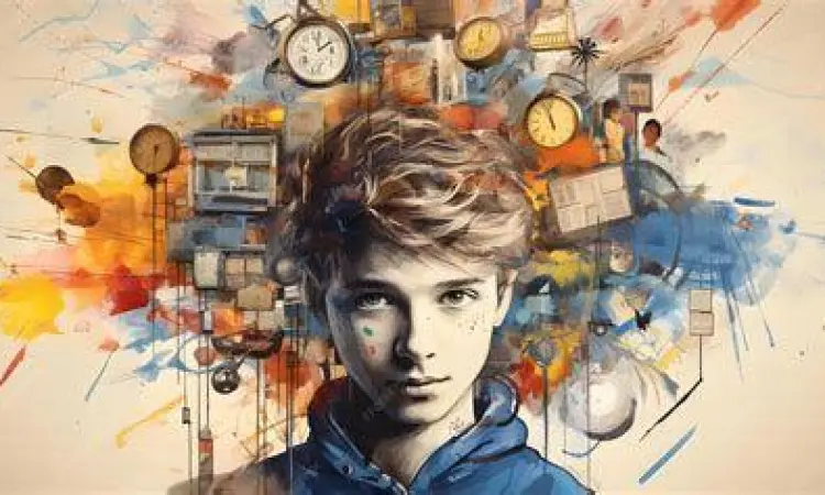 Visualisasi Distraksi vs Fokus Konsep visual distraksi dan fokus pikiran