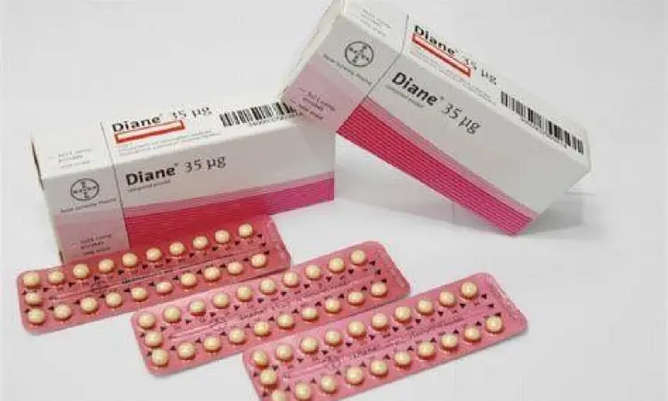 Kemasan Blister Diane 35 Struktur tablet Diane pil KB dalam kemasan blister