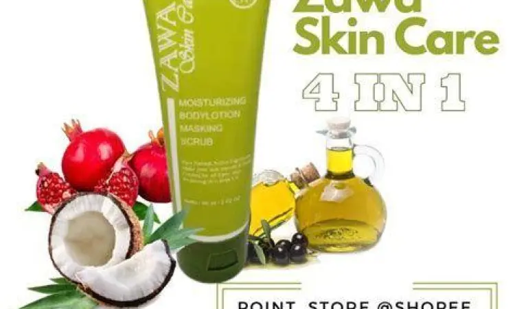 Deretan produk Zawa Skin Care di atas meja rias