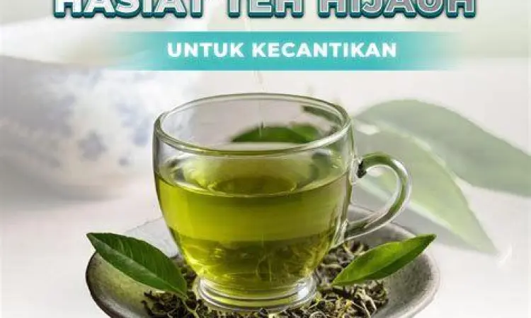 Perawatan wajah menggunakan masker teh hijau alami