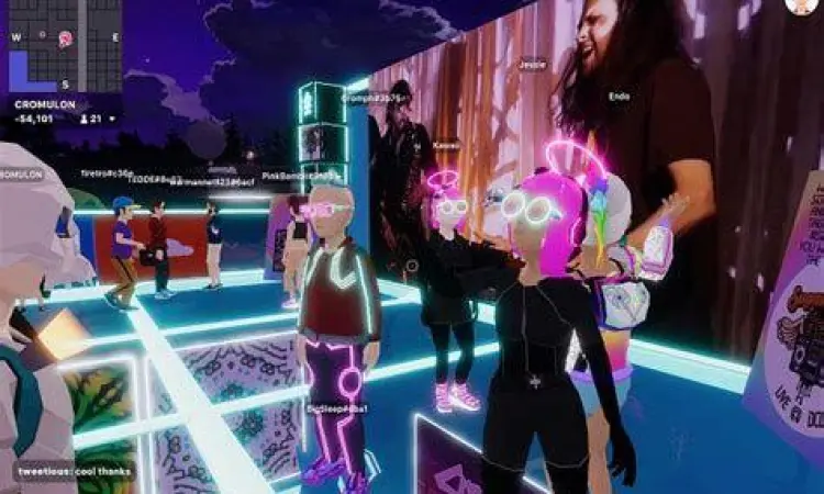 Konser virtual di Decentraland yang masuk kategori hot in dcl