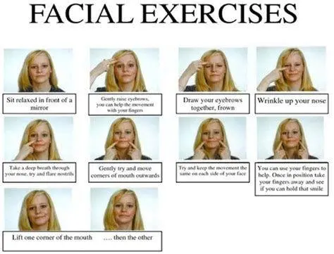 Latihan Fisioterapi Wajah Gerakan latihan otot wajah untuk penderita bells palsy