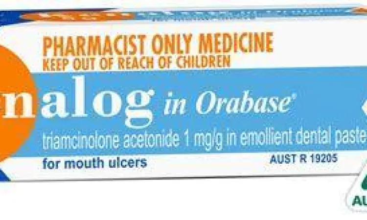 Aplikasi Kenalog in Orabase Salep Kenalog in Orabase untuk sariawan