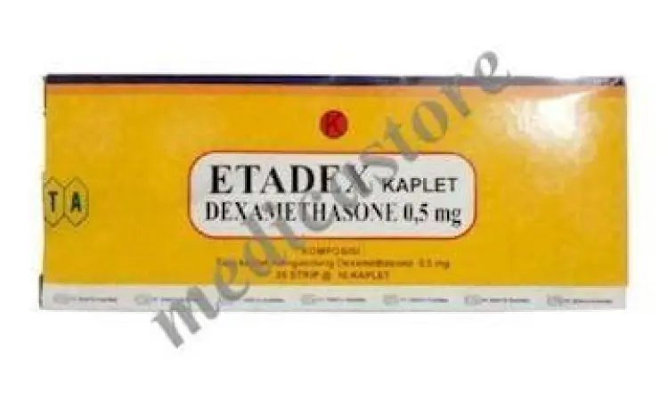 Etadex 0.5mg Dexamethasone Kemasan obat Etadex Dexamethasone