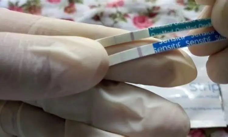 Contoh hasil tespek garis dua samar