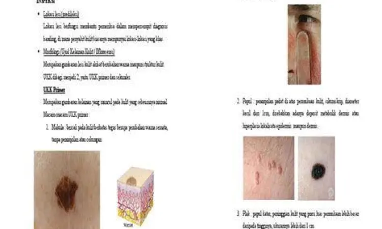 Diagnosa Medis Kulit Dokter memeriksa sampel kulit pasien menggunakan mikroskop