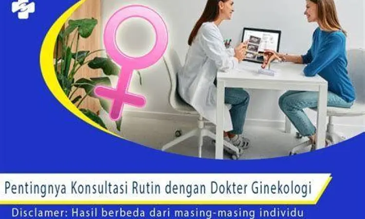 Wanita berkonsultasi dengan dokter tentang gumpalan darah haid