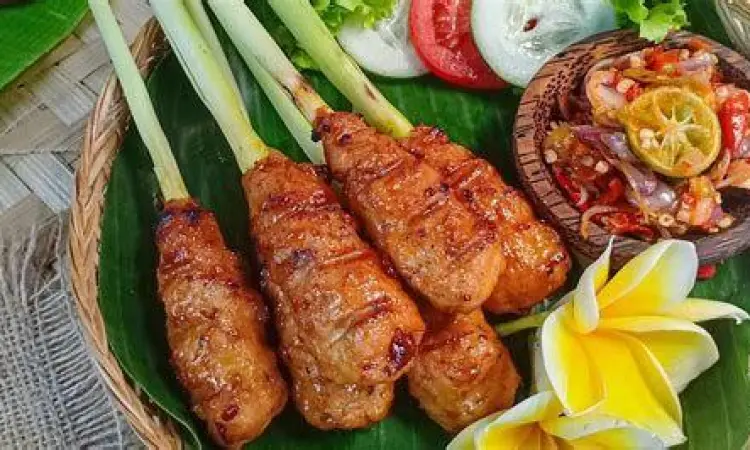 Sate Lilit Bali Sate Lilit ikan laut khas bali