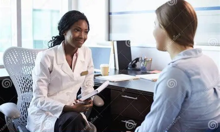 Konsultasi Medis Kontrasepsi Konsultasi medis antara pasien dan dokter tentang kontrasepsi