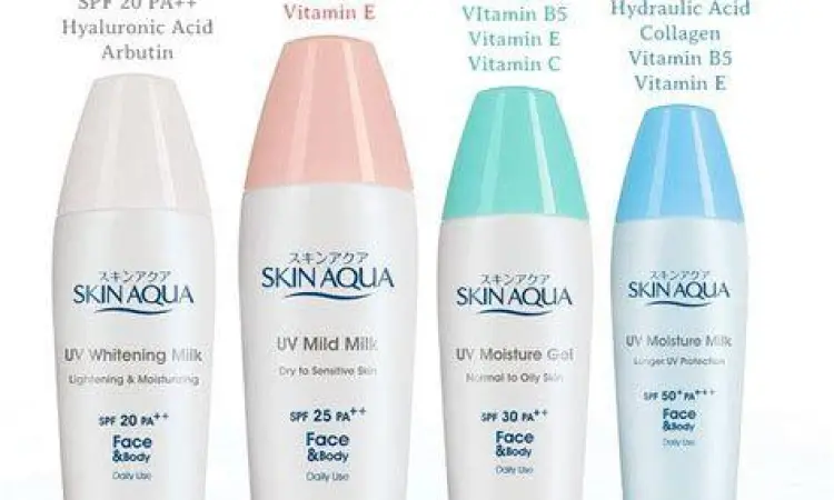 Cara mengaplikasikan skin aqua sunscreen