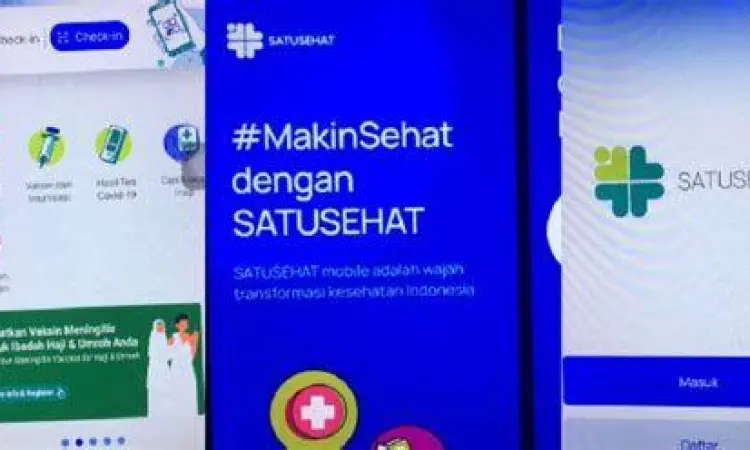 Tampilan aplikasi SatuSehat Mobile untuk cek sertifikat vaksin